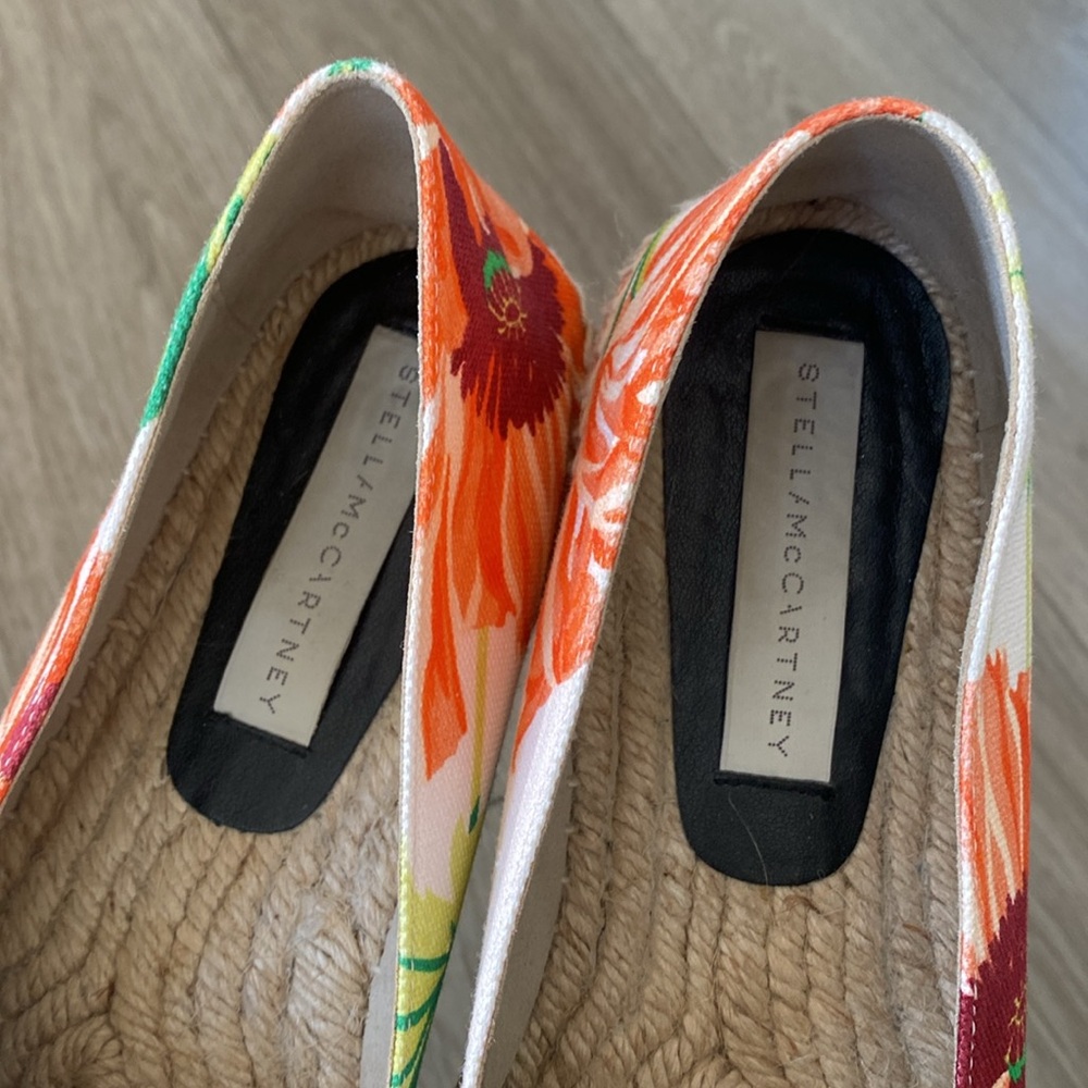 STELLA MCCARTNEY Carlow Floral Print Espadrilles Women’s 39 - Picture 5 of 14